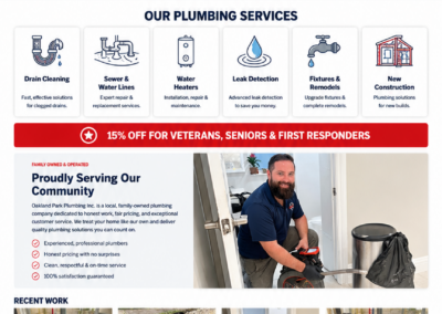Oakland Park Plumbing Website Redesign